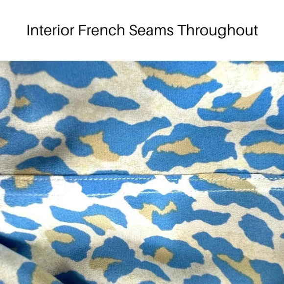 EQUIPMENT FEMME | NWOT | SLEEVELESS SILK SHIRT DRESS ANIMAL PRINT | SIZE: LARGE - Picture 7 of 11